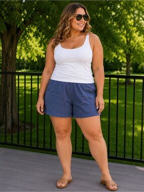 Columbia PFG Women’s 3X Navy Quick Dry Fishing Hiking Cargo Shorts Plus Size